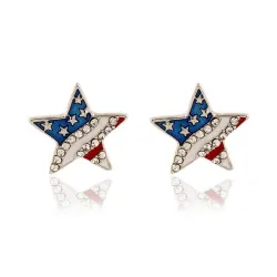 Boucles d'oreilles en cristal - acier inoxydable