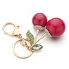 Crystal red cherries - keychainKeyrings