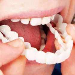 Silicone teeth cover - denture 2 pieces