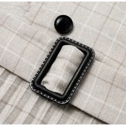 Vintage Plaid Kleid mit Gürtel