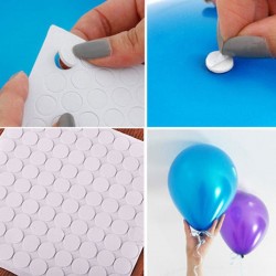 DecoraciónBalloons fijación pegamento punto - pegatinas de doble cara 100 piezas