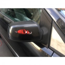 Rode zombie ogen - vinyl auto sticker 13 * 5 cm 2 stuksStickers