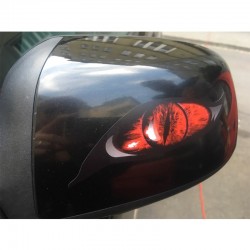 Rode zombie ogen - vinyl auto sticker 13 * 5 cm 2 stuksStickers