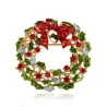 Christmas mistletoe wreath - brooch