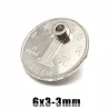 N35 - neodymiummagneetti - vahva reikä - 6 * 3 * 3 mm - 50 kappaletta