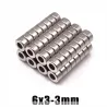 N35 - neodymium magnet - stark ring med hål - 6 * 3mm - 50 bitar