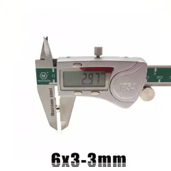 N35 - neodymiummagneetti - vahva reikä - 6 * 3 * 3 mm - 50 kappaletta