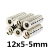 N35Imán de neodimio N35 - anillo redondo super fuerte 12 * 5 * 5mm 5 piezas