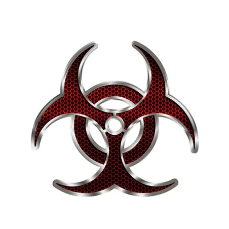 Biohazard rote Hexe - Vinyl Auto Aufkleber 12 * 12cm