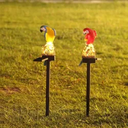 Solar powered LED papegoja - trädgårdsljus