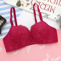 Floral BH - Frontverschluss - Push-up - Wireless