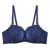 Floral bra - front closure - push up - wireless