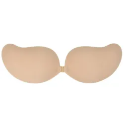 Adhesive bra med push up - sömlös - strapless - front stängning