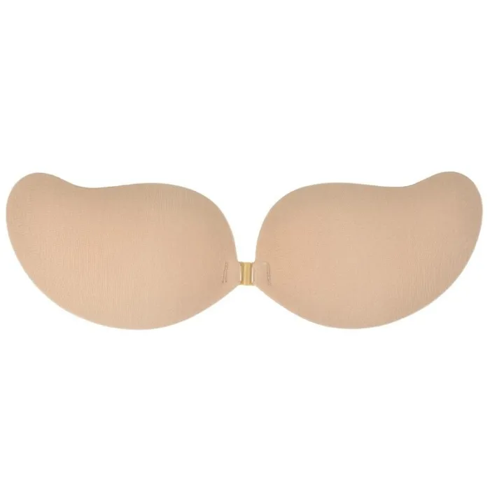 Adhesive bra with push up - seamless - strapless - front closure