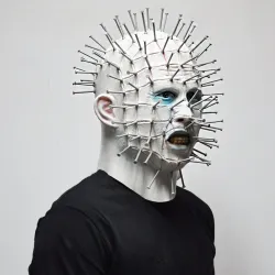 Horror Halloween täyteläiset kasvot lateksi