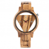 Relojestriángulo geométrico - reloj de cuarzo de madera - unisex