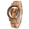 Relojestriángulo geométrico - reloj de cuarzo de madera - unisex