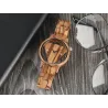 Geometrisches Dreieck - Holz Quarzuhr - unisex