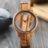 Relojestriángulo geométrico - reloj de cuarzo de madera - unisex