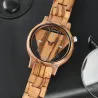 Relojestriángulo geométrico - reloj de cuarzo de madera - unisex