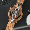 Relojestriángulo geométrico - reloj de cuarzo de madera - unisex