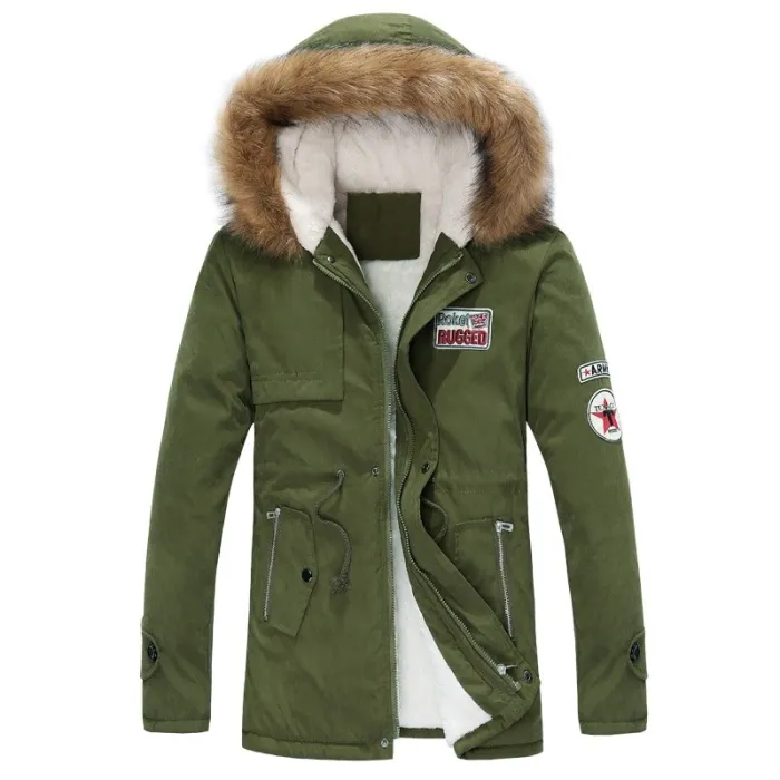 Giacca con cappuccio invernale - caldo - slim