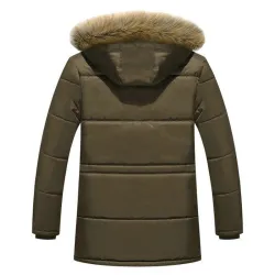Veste d'hiver chaude à capuche