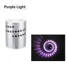 LED wall light with spiral hole - RGB - remote controllerWall lights