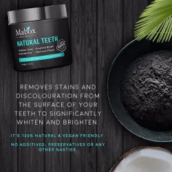 Activated charcoal - natural teeth whitening powder