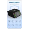 CargadoresPantalla LED USB 60W - cargador inalámbrico multiport - carga rápida 3.0