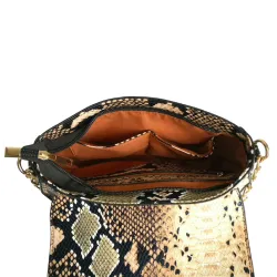 Schlangenhautmuster - kleine Schultertasche
