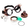 Gafas de solGafas redondas góticas - gafas de remache vintage con luz