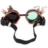 Gafas de solGafas redondas góticas - gafas de remache vintage con luz