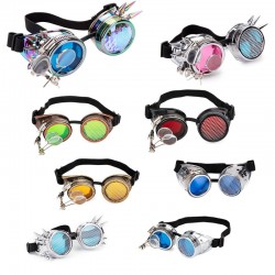 Steampunk & gothic glasses with rivets - vintage gogglesHalloween & Party
