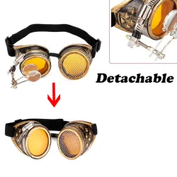 Steampunk & gotiska glasögon med riveter - vintage glasögon