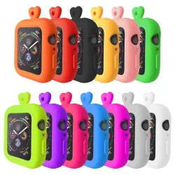 Capa de silicone para Apple Watch - com colar - 38mm - 40mm - 42mm - 44mm