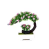 Japanisch rosa & lila Blumen - künstliche Bonsai Topf