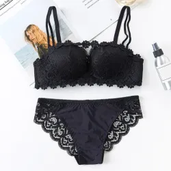 Sexy bra & panties - työnnä ylös - lace set