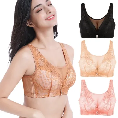 Solid Spitze BH mit Push-up - große Größe