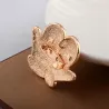 Christmas gloves - crystal brooch