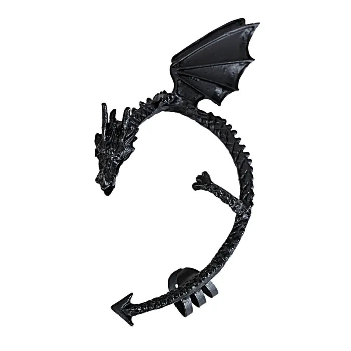 AretesPendiente de punk gótico con dragón