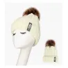 Varm vinterull hatt med pom pom