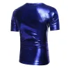 T-shirt in metallo lucido - manica corta
