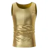 T-shirt in metallo lucido - gilet senza maniche
