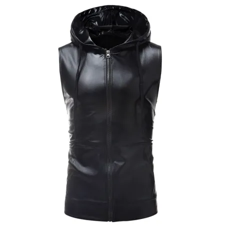 Shiny metallic hoodie - hihaton vest