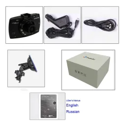 Cámara de tableroPodofo A2 coche cámara DVR - G30 HD 1080P 140 grado - grabación de vídeo - visión nocturna - G-sensor