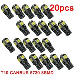 T10 12V Canbus LED auton sisustuslamppu - 20 kappaletta