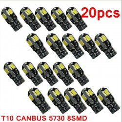 T10 12V Canbus LED bil inredning lampa - 20 bitar