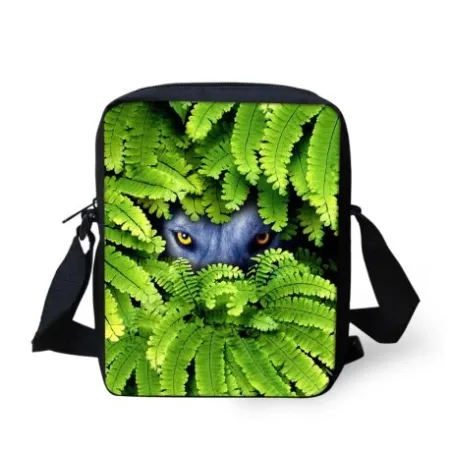 Zwierzęta w liściach - mała torebka crossbodyTorebki