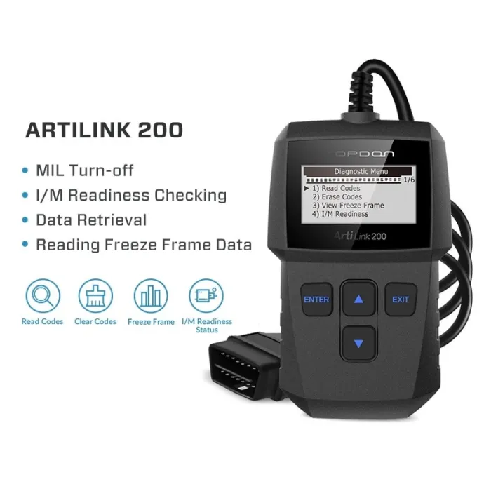 ArtiLink 200 - car diagnostic tool - OBDII OBD2 scanner - X431 code reader 3001Diagnosis